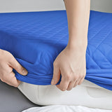 Protector de Colchón Azul Queen 160 X 190 Cm Antifluido - PROTECTORES DE COLCHON | Bylmo