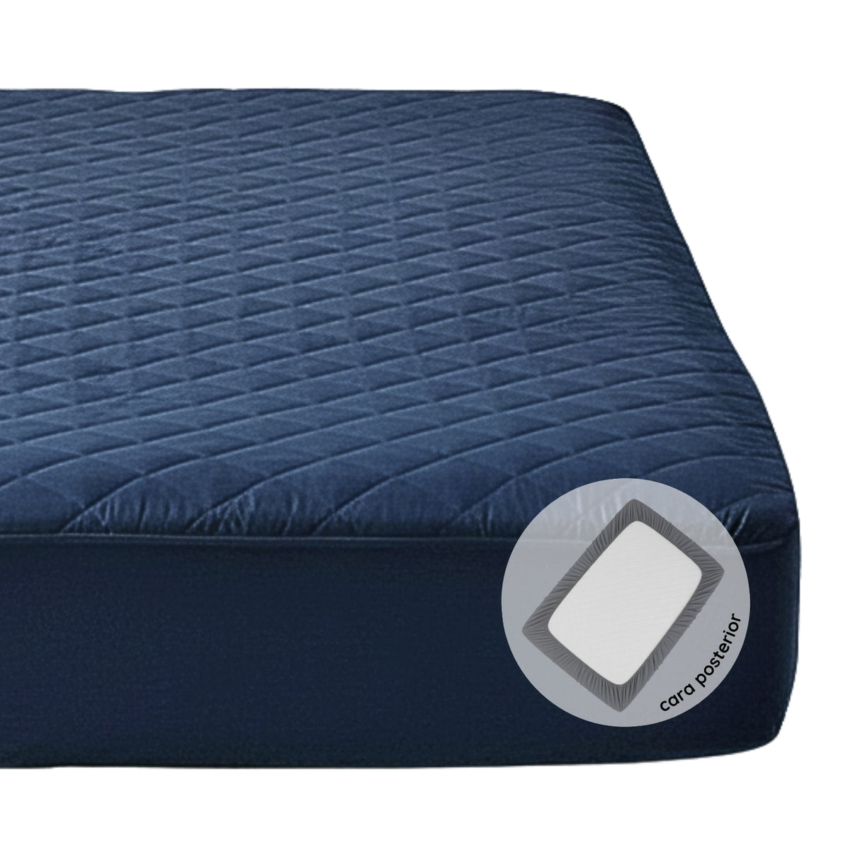 Protector de Colchón Azul Oscuro King 200 X 200 Cm Antifluido - PROTECTORES DE COLCHON | Bylmo