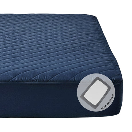 Protector de Colchón Azul Oscuro King 200 X 200 Cm Antifluido - PROTECTORES DE COLCHON | Bylmo