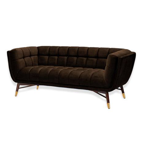Sofá Genova Café 220x80cm Cuero Sintetico Ecológico de Un Puesto - SOFAS Y POLTRONAS | Bylmo