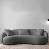 Sofá Niko Gris 220x80cm Cuero Sintetico Ecológico de Un Puesto - SOFAS Y POLTRONAS | Bylmo