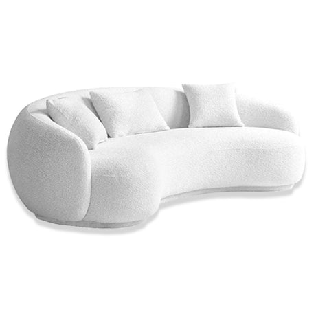Sofá Niko Blanco 220x80cm Cuero Sintetico Ecológico de Un Puesto - SOFAS Y POLTRONAS | Bylmo
