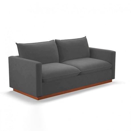 Sofá Carducci Gris 200x80cm Cuero Sintetico Ecológico de Un Puesto - SOFAS Y POLTRONAS | Bylmo