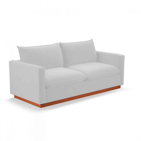 Sofá Carducci Blanco 200x80cm Microfibra de Un Puesto - SOFAS Y POLTRONAS | Bylmo