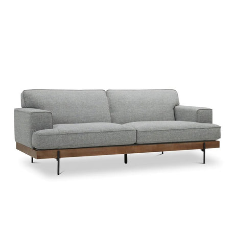 Sofá Santorini Gris 180x80cm Microfibra de Un Puesto - SOFAS Y POLTRONAS | Bylmo