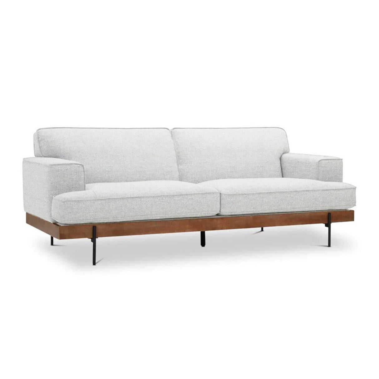 Sofá Santorini Blanco 180x80cm Cuero Sintetico Ecológico de Un Puesto - SOFAS Y POLTRONAS | Bylmo