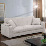 Sofá Saeko Gris 180x80cm Cuero Sintetico Ecológico de Un Puesto - SOFAS Y POLTRONAS | Bylmo