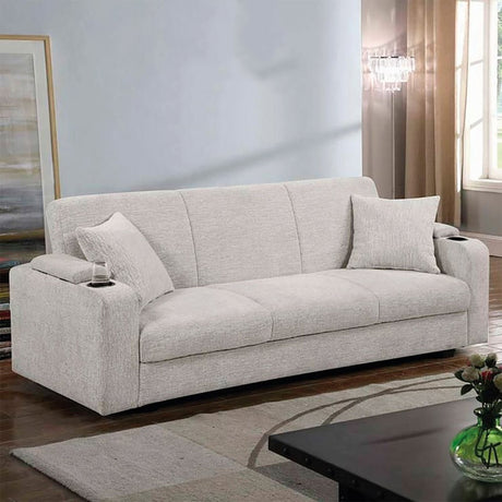 Sofá Saeko Gris 180x80cm Cuero Sintetico Ecológico de Un Puesto - SOFAS Y POLTRONAS | Bylmo