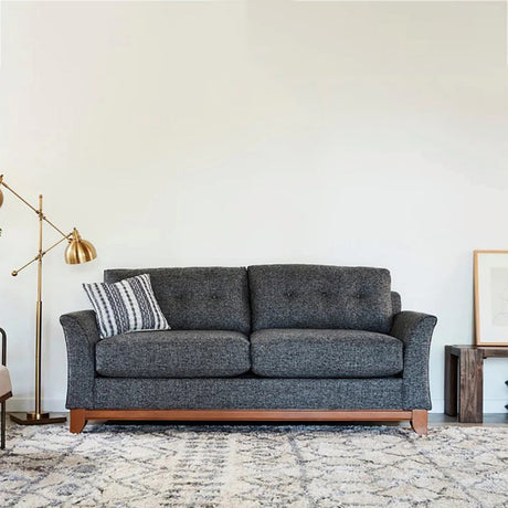 Sofá Claus Gris 180x80cm Cuero Sintetico Ecológico de Un Puesto - SOFAS Y POLTRONAS | Bylmo