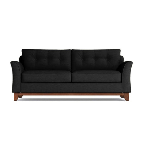 Sofá Claus Negro 180x80cm Cuero Sintetico Ecológico de Un Puesto - SOFAS Y POLTRONAS | Bylmo