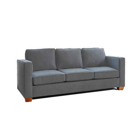 Sofá Erika Gris 200x80cm Cuero Sintetico Ecológico de Un Puesto - SOFAS Y POLTRONAS | Bylmo