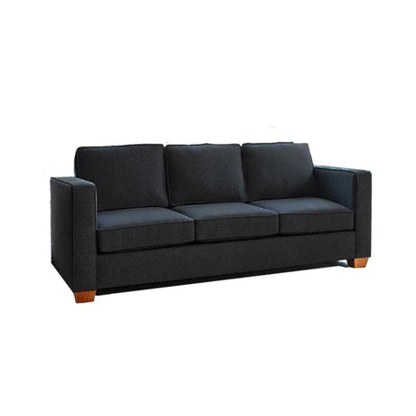 Sofá Erika Negro 200x80cm Microfibra de Un Puesto - SOFAS Y POLTRONAS | Bylmo