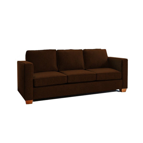 Sofá Erika Café 200x80cm Microfibra de Un Puesto - SOFAS Y POLTRONAS | Bylmo