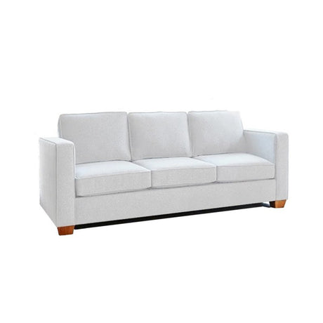 Sofá Erika Blanco 200x80cm Microfibra de Un Puesto - SOFAS Y POLTRONAS | Bylmo