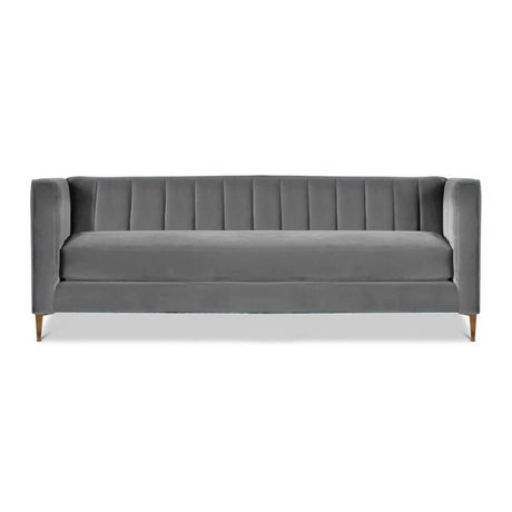Sofá Saira Gris 200x80cm Microfibra de Un Puesto - SOFAS Y POLTRONAS | Bylmo