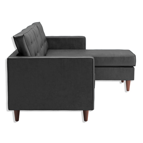 Sofá Indiana Gris 240x80cm Cuero Sintetico Ecológico de Un Puesto - SOFAS Y POLTRONAS | Bylmo