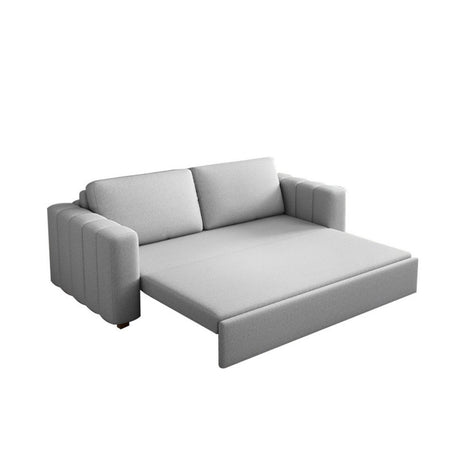 Sofá Cama Omitta Gris 200x80cm Cuero Sintetico Ecológico de Un Puesto Reclinable - SOFAS Y POLTRONAS | Bylmo