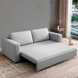 Sofá Cama Omitta Gris 200x80cm Cuero Sintetico Ecológico de Un Puesto Reclinable - SOFAS Y POLTRONAS | Bylmo