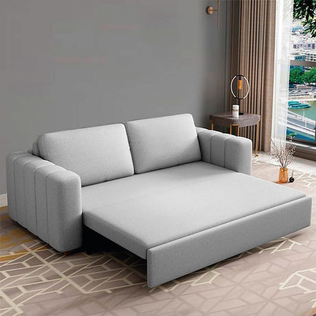 Sofá Cama Omitta Gris 200x80cm Cuero Sintetico Ecológico de Un Puesto Reclinable - SOFAS Y POLTRONAS | Bylmo