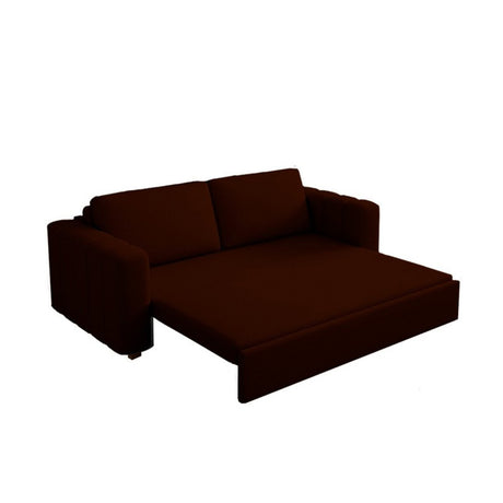 Sofá Cama Omitta Café 200x80cm Microfibra de Un Puesto Reclinable - SOFAS Y POLTRONAS | Bylmo