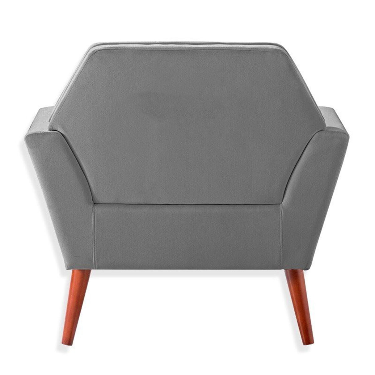 Silla Poltrona Over Gris 81x81cm Cuero Sintetico Ecológico de Un Puesto - SOFAS Y POLTRONAS | Bylmo