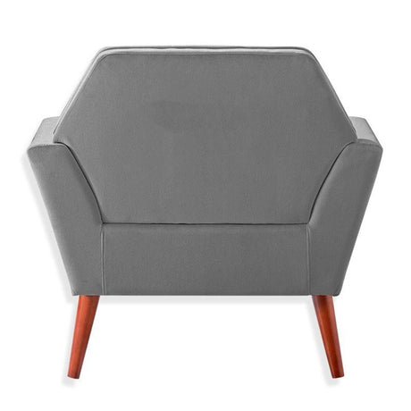 Silla Poltrona Over Gris 81x81cm Microfibra de Un Puesto - SOFAS Y POLTRONAS | Bylmo