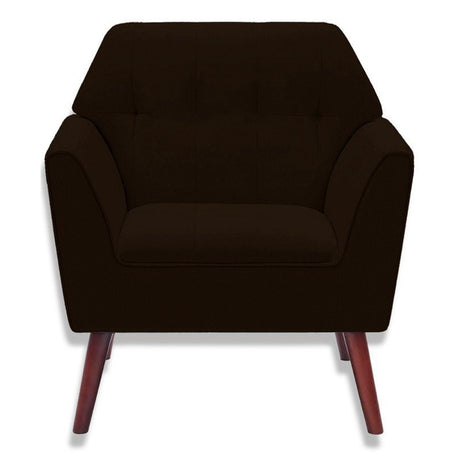 Silla Poltrona Over Café 81x81cm Microfibra de Un Puesto - SOFAS Y POLTRONAS | Bylmo
