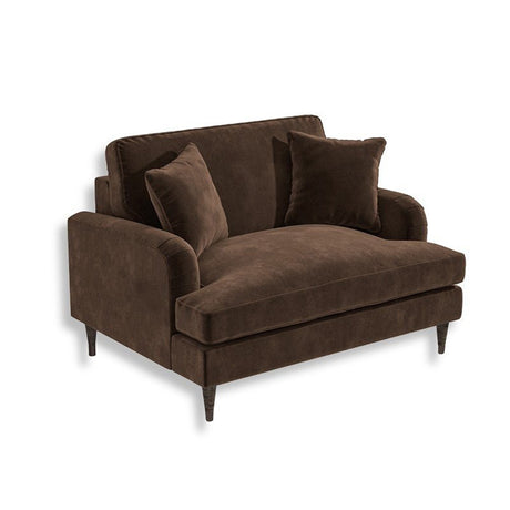 Silla Poltrona Cherpa Café 120x85cm Microfibra de Un Puesto - SOFAS Y POLTRONAS | Bylmo