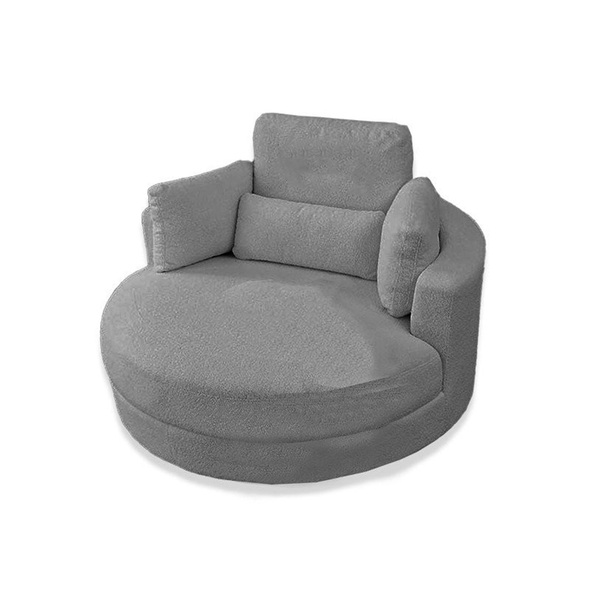 Silla Poltrona One Pice Gris 80x90cm Microfibra de Un Puesto - SOFAS Y POLTRONAS | Bylmo