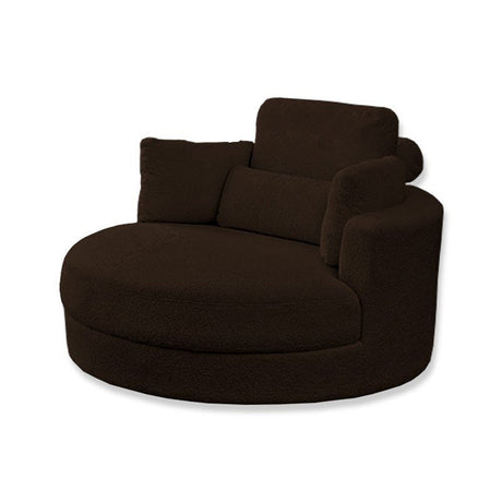 Silla Poltrona One Pice Café 80x90cm Cuero Sintetico Ecológico de Un Puesto - SOFAS Y POLTRONAS | Bylmo