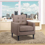 Silla Poltrona Boss Café 90x90cm Microfibra de Un Puesto - SOFAS Y POLTRONAS | Bylmo