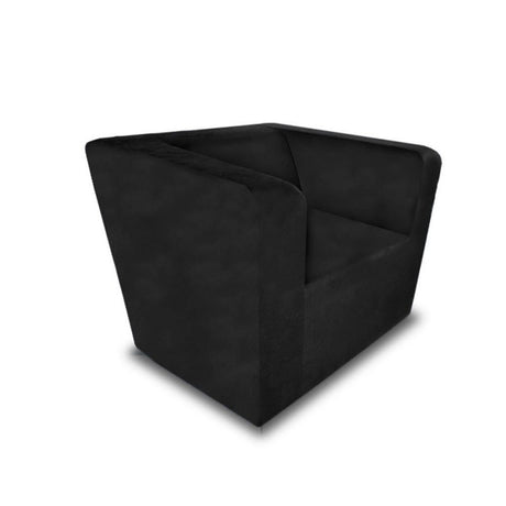 Silla Poltrona West Negro 90x90cm Microfibra de Un Puesto - SOFAS Y POLTRONAS | Bylmo