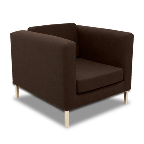 Silla Poltrona Warren Café 90x90cm Microfibra de Un Puesto - SOFAS Y POLTRONAS | Bylmo