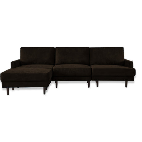 Sofá Salinas Café 240x80cm Cuero Sintetico Ecológico de Un Puesto - SOFAS Y POLTRONAS | Bylmo