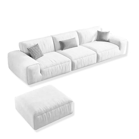 Sofá Chopper Blanco 300x80cm Microfibra de Un Puesto - SOFAS Y POLTRONAS | Bylmo