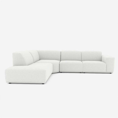 Sofá Hera Blanco 260x80cm Microfibra de Cuatro Puestos - SOFAS Y POLTRONAS | Bylmo