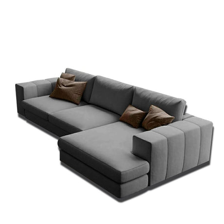 Sofá Hipnos Gris 260x90cm Microfibra de Dos Puestos - SOFAS Y POLTRONAS | Bylmo