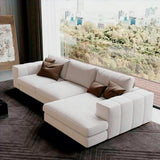 Sofá Hipnos Blanco 260x90cm Microfibra de Dos Puestos - SOFAS Y POLTRONAS | Bylmo