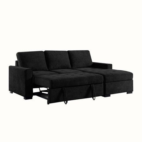Sofá Sinagoga Negro 260x80cm Microfibra de Dos Puestos - SOFAS Y POLTRONAS | Bylmo