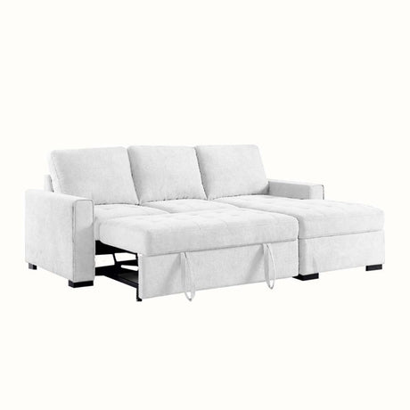 Sofá Sinagoga Blanco 260x80cm Cuero Sintetico Ecológico de Dos Puestos - SOFAS Y POLTRONAS | Bylmo
