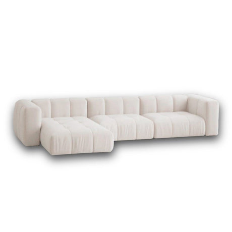 Sofá Salento Blanco 260x80cm Microfibra de Tres Puestos - SOFAS Y POLTRONAS | Bylmo