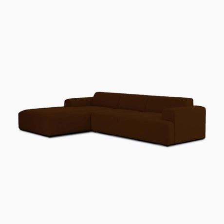 Sofá Montreal Café 240x70cm Cuero Sintetico Ecológico de Tres Puestos - SOFAS Y POLTRONAS | Bylmo
