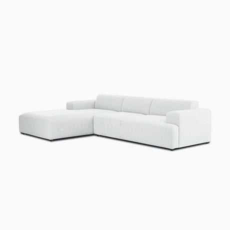 Sofá Montreal Blanco 240x70cm Microfibra de Tres Puestos - SOFAS Y POLTRONAS | Bylmo