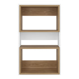 Ahorrador de Espacio Eco Blanco y Fresno Europeo 45x75.3cm Flotante con Dos Entrepaños - OTROS MUEBLES PARA BANHO | Bylmo