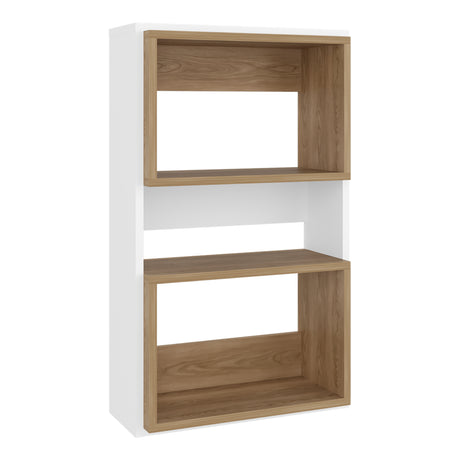 Ahorrador de Espacio Eco Blanco y Fresno Europeo 45x75.3cm Flotante con Dos Entrepaños - OTROS MUEBLES PARA BANHO | Bylmo