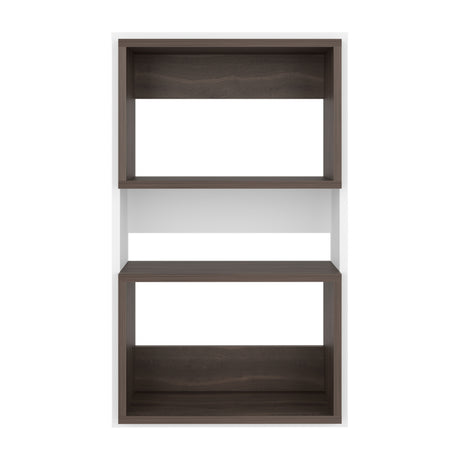 Ahorrador de Espacio Eco Blanco y Milan 45x75.3cm Flotante con Dos Entrepaños - OTROS MUEBLES PARA BANHO | Bylmo