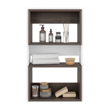 Ahorrador de Espacio Eco Blanco y Milan 45x75.3cm Flotante con Dos Entrepaños - OTROS MUEBLES PARA BANHO | Bylmo