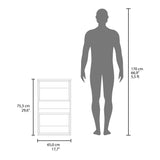 Ahorrador de Espacio Eco Wengue y Fresno Europeo 45x75.3cm Flotante con Dos Entrepaños - OTROS MUEBLES PARA BANHO | Bylmo