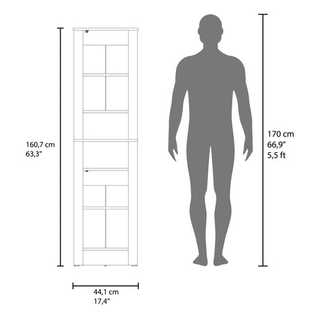 Mueble para Baño Vanessa Wengue 44.1x160.7cm con Cinco Entrepanos - OTROS MUEBLES PARA BANHO | Bylmo
