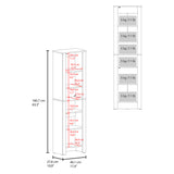 Mueble para Baño Vanessa Wengue 44.1x160.7cm con Cinco Entrepanos - OTROS MUEBLES PARA BANHO | Bylmo